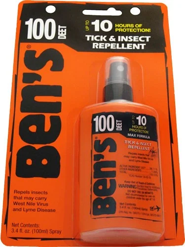 Ben's 100 Tick & Insect Repellent 3.4 oz pump spray bottle