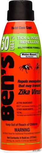Ben's 30% DEET 6 oz Eco Spray insect repellent aerosol can, fragrance-free