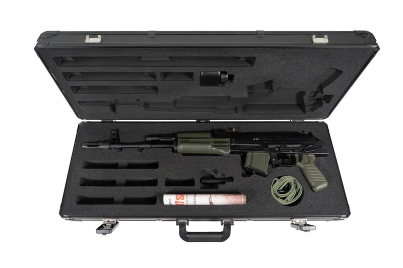 Arsenal SAM7SF 7.62x39mm Semi-Auto AK-47 Rifle with Aluminum Side Folding Stock and Arsenal Hard Case OD Green - Image 3