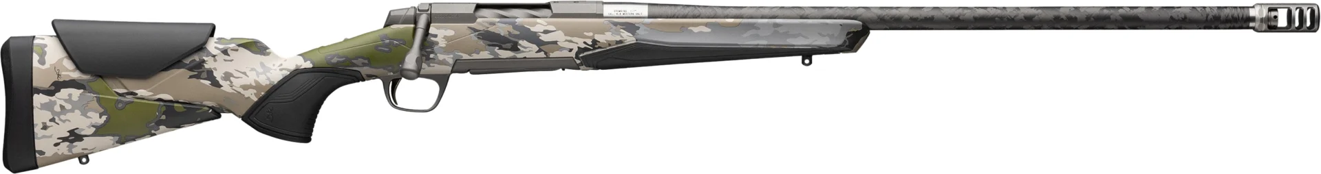 Browning X-Bolt 2 Speed Carbon Fiber OVIX camo .308 Win 22 inch bolt-action rifle side view