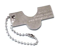 Carlsons stainless steel universal choke wrench with key chain, fits multiple shotgun gauges