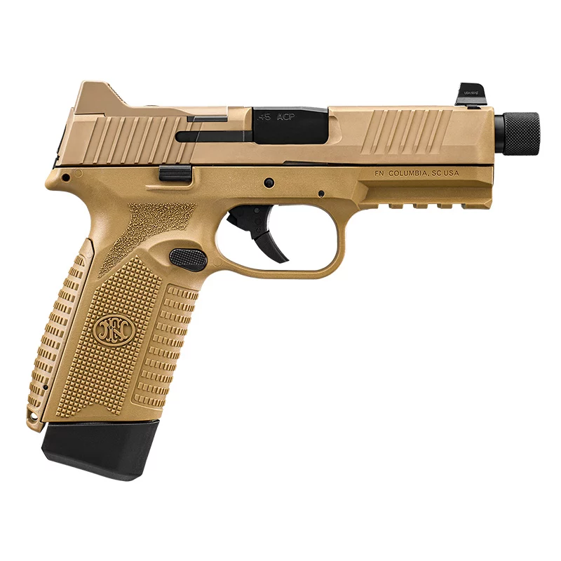 FN 545 Tactical .45 ACP 4.71 inch threaded barrel flat dark earth pistol