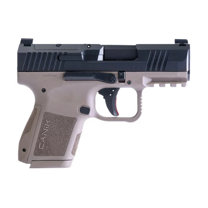 Canik Mete MC9 9mm pistol black slide flat dark earth frame 3.18 inch barrel