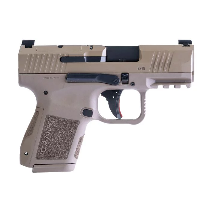 Canik Mete MC9 9mm FDE 3.18in pistol, optics-ready, includes two magazines