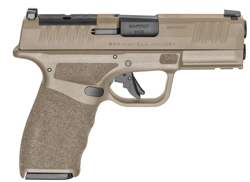Springfield Armory Hellcat Pro OSP 9mm pistol in Desert FDE finish