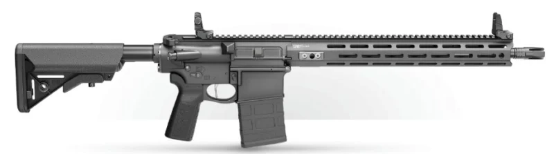 Springfield Armory Saint Victor V2 .308 semi-auto rifle, black, side view