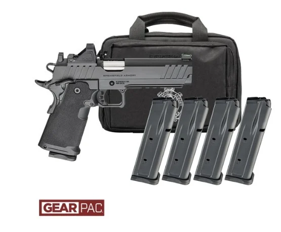 Springfield Armory 1911 DS Prodigy AOS 9mm 5 inch barrel Gear-Pac with Viridian RFX11 and 4x10rd mags