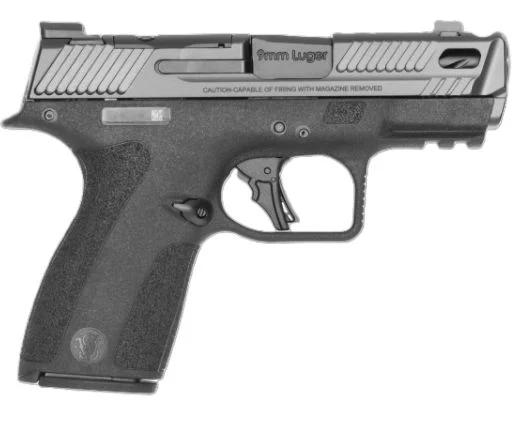 Smith & Wesson M&P Shield X Carry Comp 9mm 3.6in pistol, black, optics-ready, tritium front sight