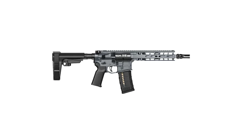 Radian Weapons Model 1 9in .300 Blackout with Magpul SBA3 pistol brace in Radian Grey