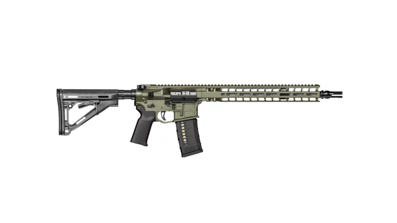 Radian Weapons Model 1 14.5 inch .223 Wylde rifle in olive drab green Cerakote with Magpul stock