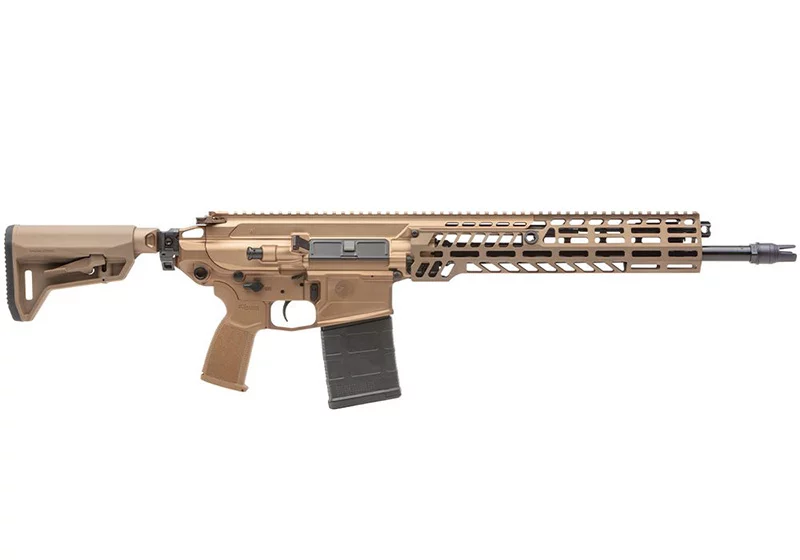 Sig Sauer MCX Spear 7.62x51mm 16in rifle in coyote finish with folding stock