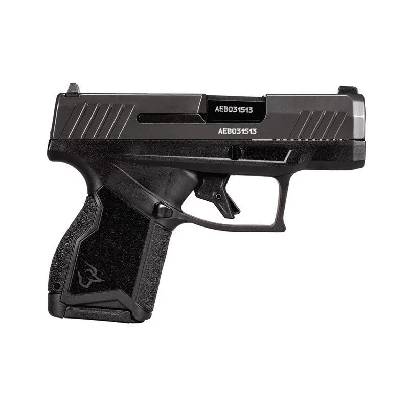 Taurus GX4 Graphene 9mm micro-compact pistol in gray with two 10-round magazines