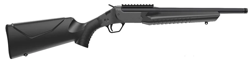 Rossi LWC .357 Magnum single-shot rifle with 16.5 inch threaded barrel, black synthetic stock and Picatinny rail