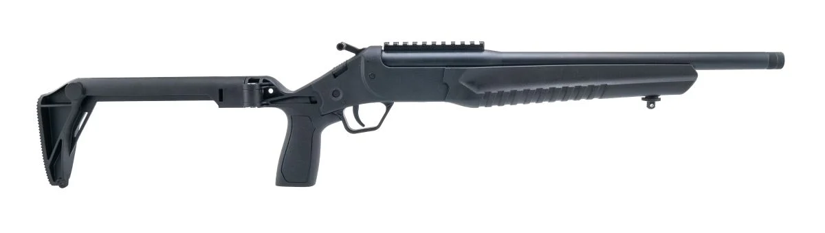 Rossi LWC single-shot .223 Rem/5.56 NATO rifle with 16.5 in threaded barrel and folding black stock