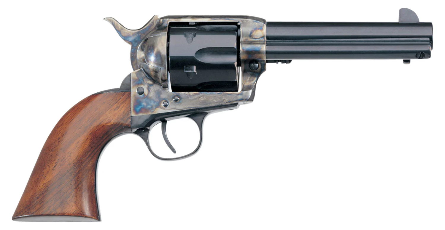 Taylors and Company 1873 Cattleman .45 Long Colt 4.75 inch revolver with walnut navy grip
