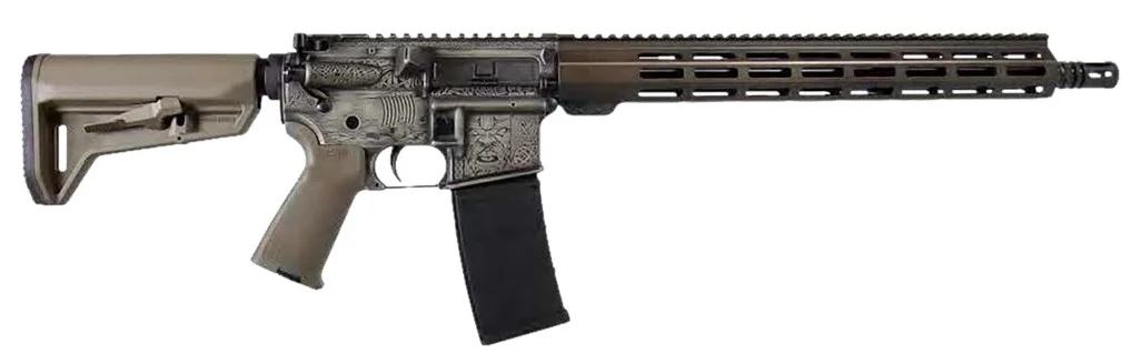 Shark Coast Tactical Viking AR 5.56 NATO 16-inch M-LOK 3-tone FDE side view