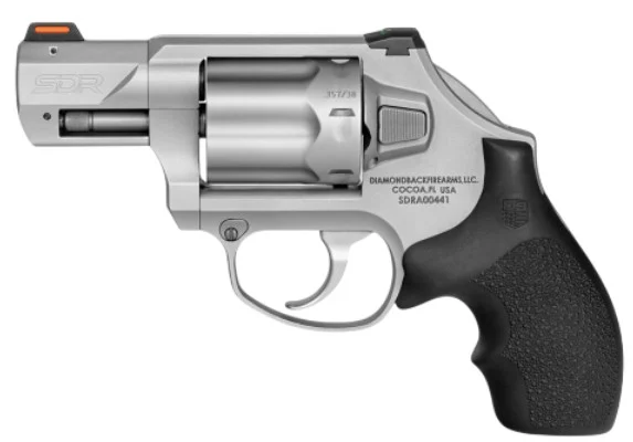 Diamondback SDR .357 Magnum 2-inch 6-shot DAO revolver with glass-bead finish and fiber-optic front sight