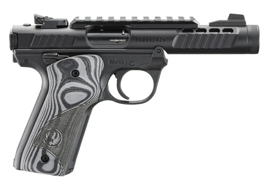 Ruger Mark IV 22/45 Lite .22 LR 4.4 inch black oversized G10 grips