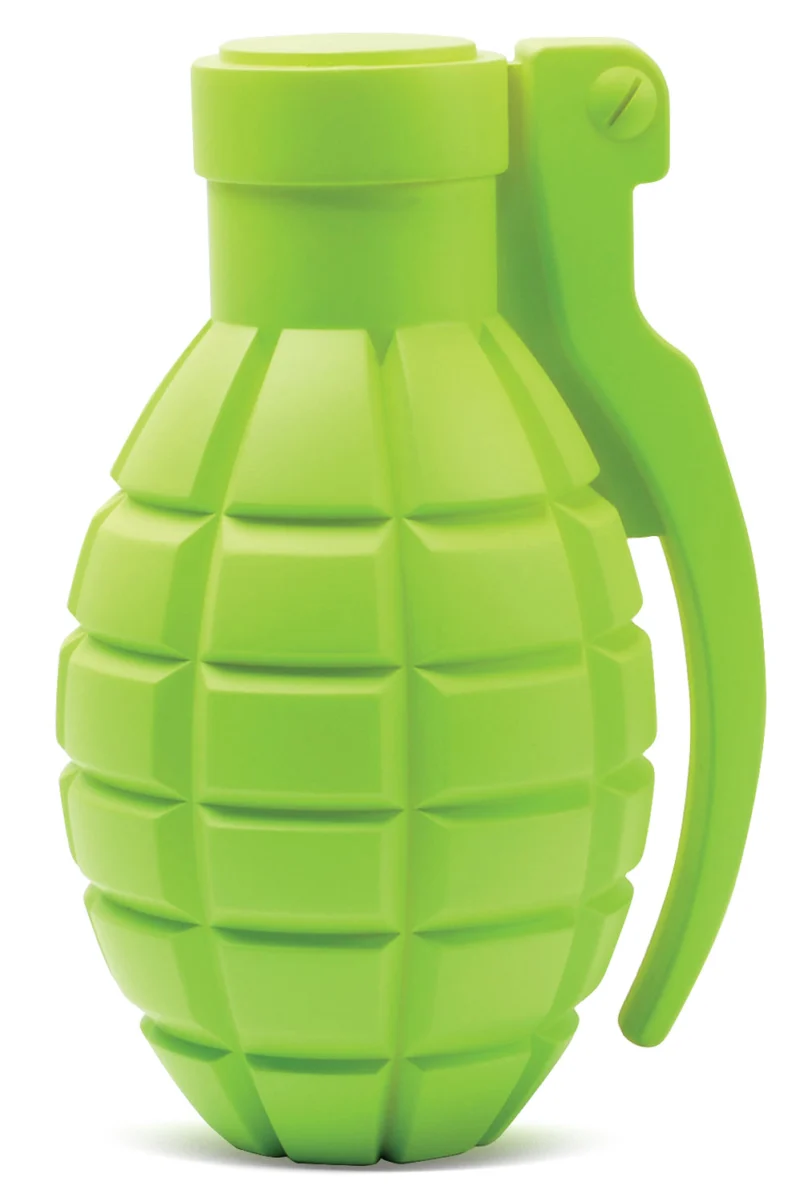 SME self-healing grenade target in green polymer with motion impact enhancement