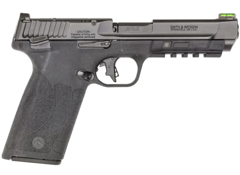Smith & Wesson M&P 22 Magnum 4.35in pistol with black polymer frame and stainless slide
