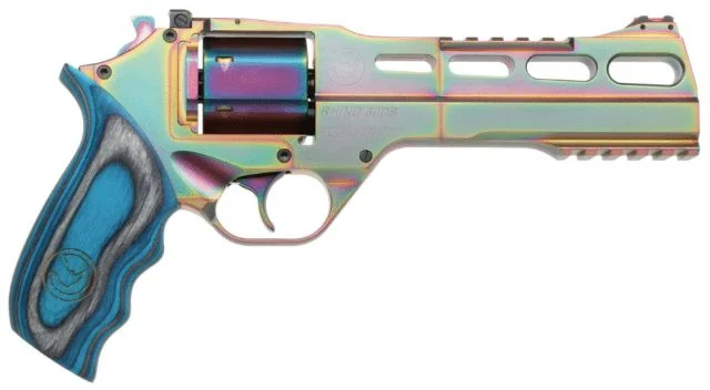 Chiappa Rhino 60SAR .357 Magnum 6-inch Nebula finish revolver with blue laminate grip