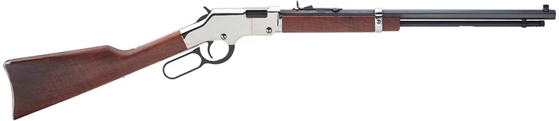 Henry Golden Boy Silver lever-action rifle 20 inch octagon barrel walnut stock nickel receiver
