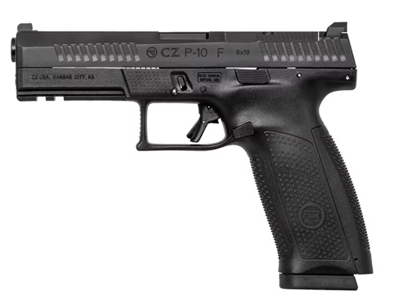 CZ P-10 F Optic Ready 9mm pistol with 4.5 inch barrel and black finish