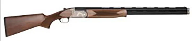 Charles Daly 202A over-under .410 shotgun 26 inch vent rib barrel with checkered walnut stock and engraved receiver