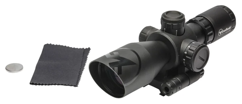 Firefield Barrage 2.5-10x40 riflescope with illuminated Mil-Dot reticle and integrated laser