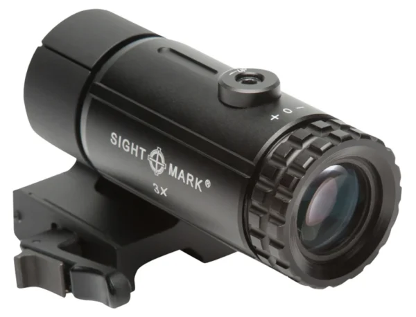 Sightmark SM19063 T-3 Magnifier 3X  with Flip to Side Mount Matte Black 3 x 23mm