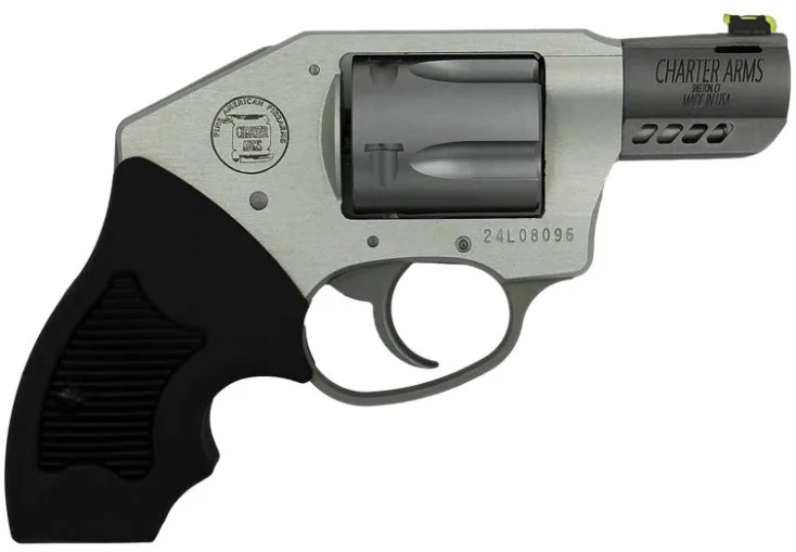 Charter Arms Off Duty Coyote 53801 .380 ACP 2in 5rd stainless/anodized revolver with black rubber grip