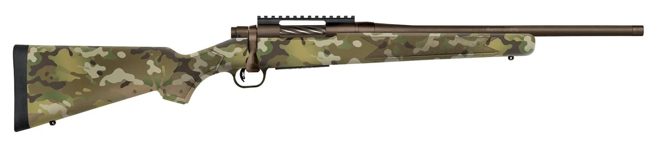 Mossberg Patriot 6.5 Creedmoor 18-inch threaded bull barrel with MultiCam synthetic stock