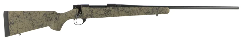 Howa M1500 HS Precision bolt-action rifle, 7mm Rem Mag, black metal finish, green black webbed HS Precision stock