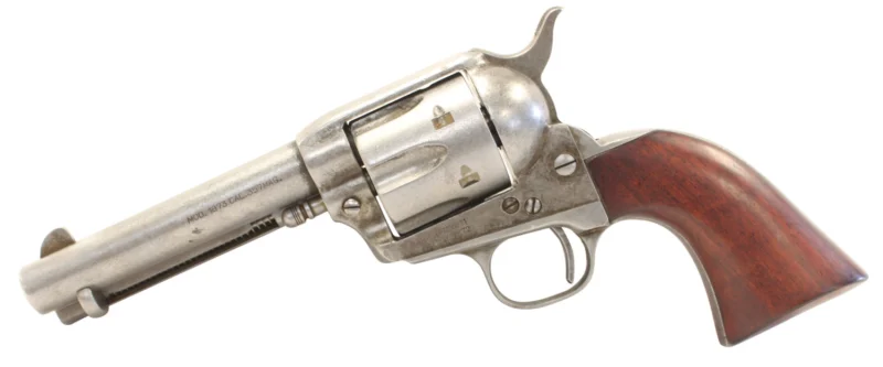 Taylors and Company 1873 Cattleman .357 Magnum 4.75 in barrel antique steel walnut grip