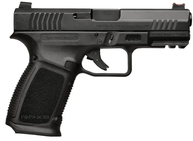 GForce Arms RPX3C9 9mm 4-inch pistol black polymer frame with fiber optic sights