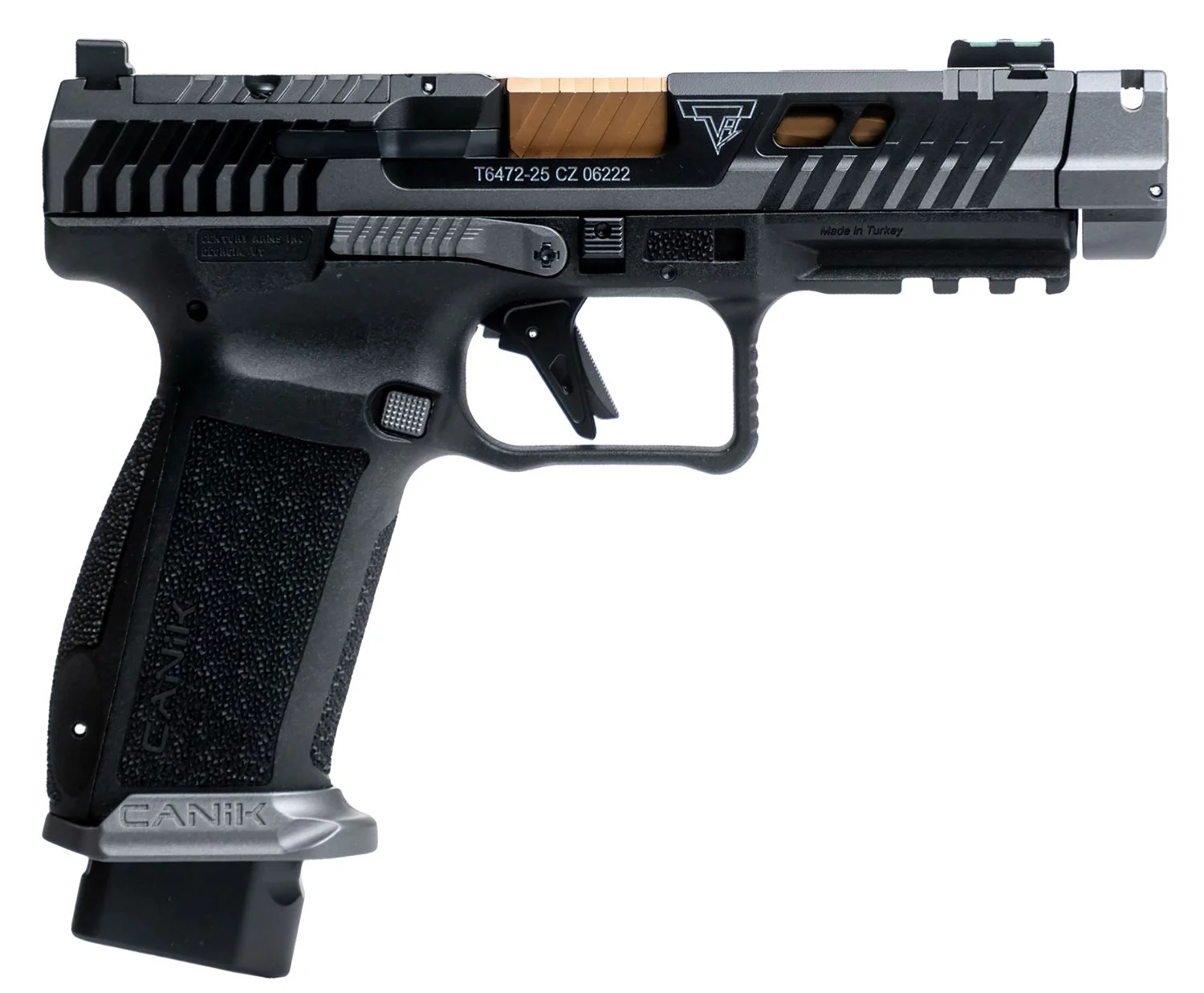 Canik TTI Combat 9mm 4.62in Smoke polymer-frame pistol