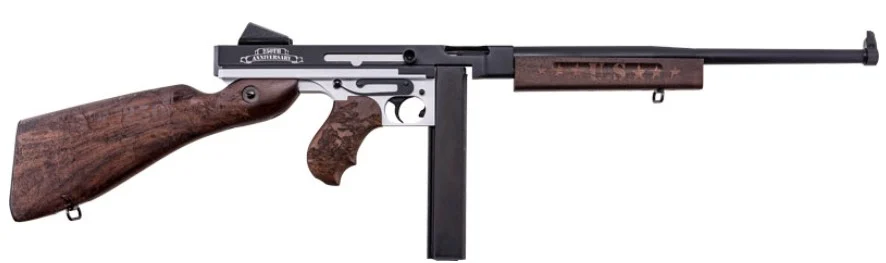 Auto-Ordnance Thompson M1 Carbine .45 ACP Marines 250th Anniversary white and blue finish, walnut stock