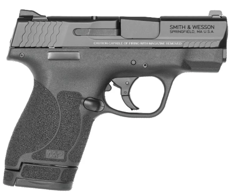 Smith & Wesson M&P40 Shield M2.0 .40 S&W 3.1-inch black pistol with white-dot sights