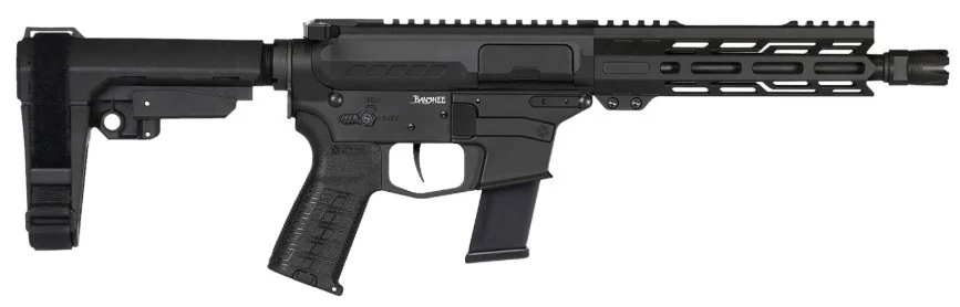 CMMG Banshee MKG .45 ACP 8-inch RipBrace pistol in Armor Black