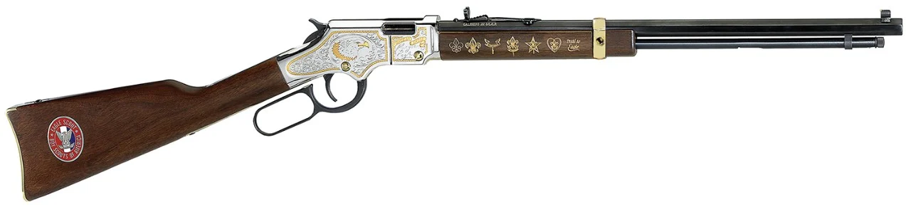 Henry Golden Boy Eagle Scout 2nd Edition .22 LR 20in octagon barrel walnut stock engraved receiver
