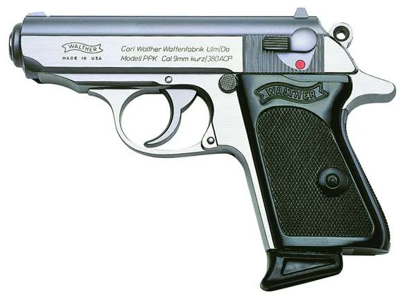Walther Arms PPK 380 ACP Pistol - 6+1 Rounds | 3.3" Barrel | Stainless/Silver | 3-Dot Sights - Image 3
