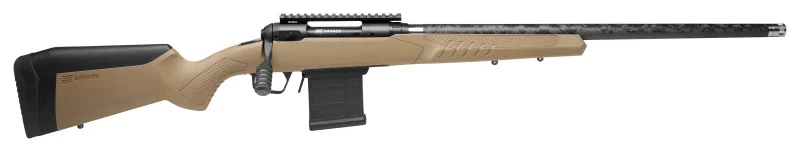 Savage 110 Carbon Tactical 6.5 PRC 24 in FDE Proof Research carbon-wrapped barrel AccuStock