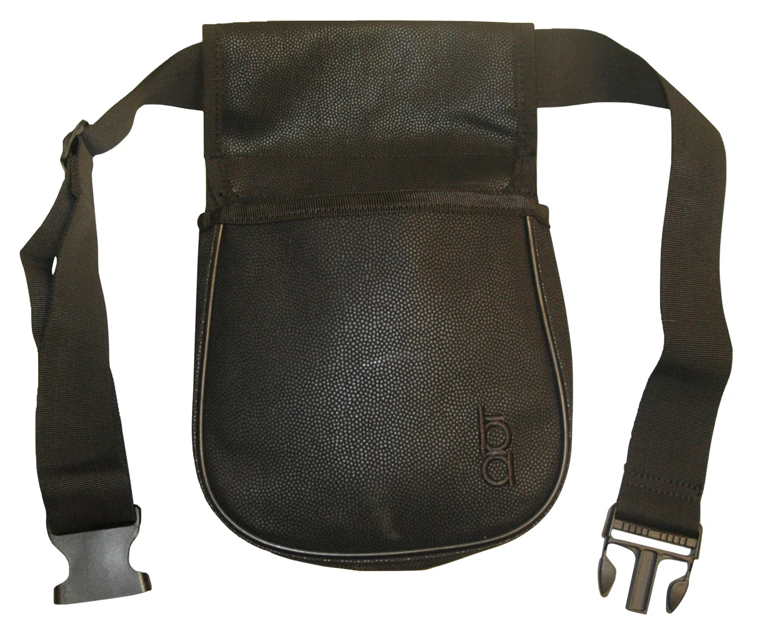 Bob Allen Classic Divided Shell Pouch leather 50rd black belt mount