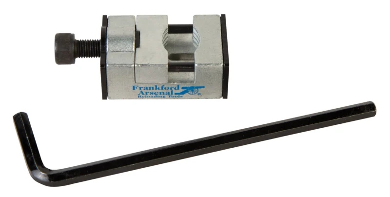 Frankford Arsenal Platinum Series Stuck Case Remover in black steel for reloading presses