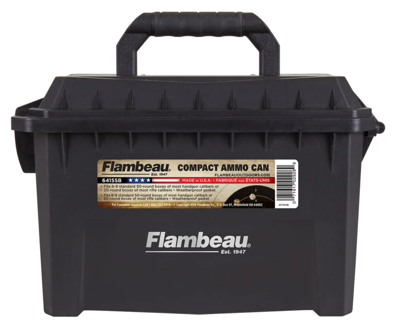Flambeau Compact Ammo Can black for 20-round .223 Rem/5.56 NATO boxes