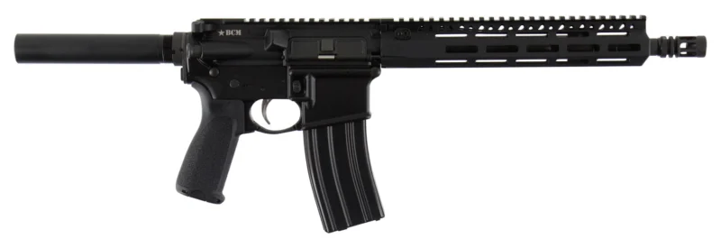 BCM RECCE-11 MCMR AR pistol with 11.5-inch barrel and M-LOK handguard, black finish