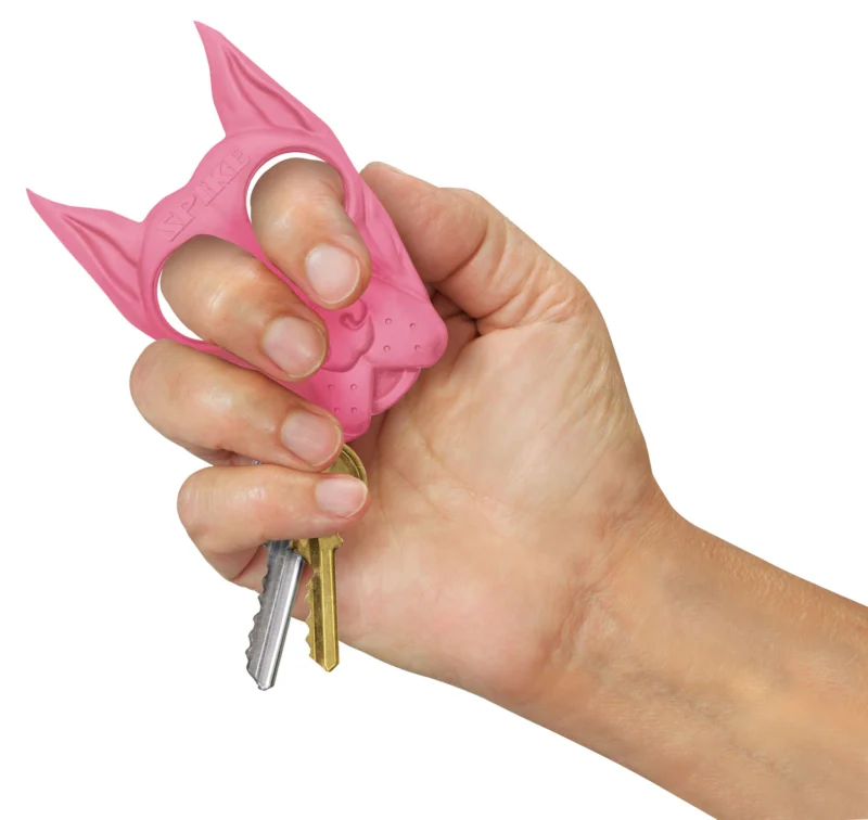 PSP SPIKE pink ABS plastic self-defense keychain, 3.75 in