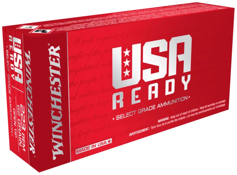 Winchester USA Ready .223 Rem 62 gr Open Tip 20rd box