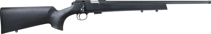 CZ-USA CZ 457 American Synthetic .22 WMR bolt-action rifle, black synthetic stock, threaded muzzle