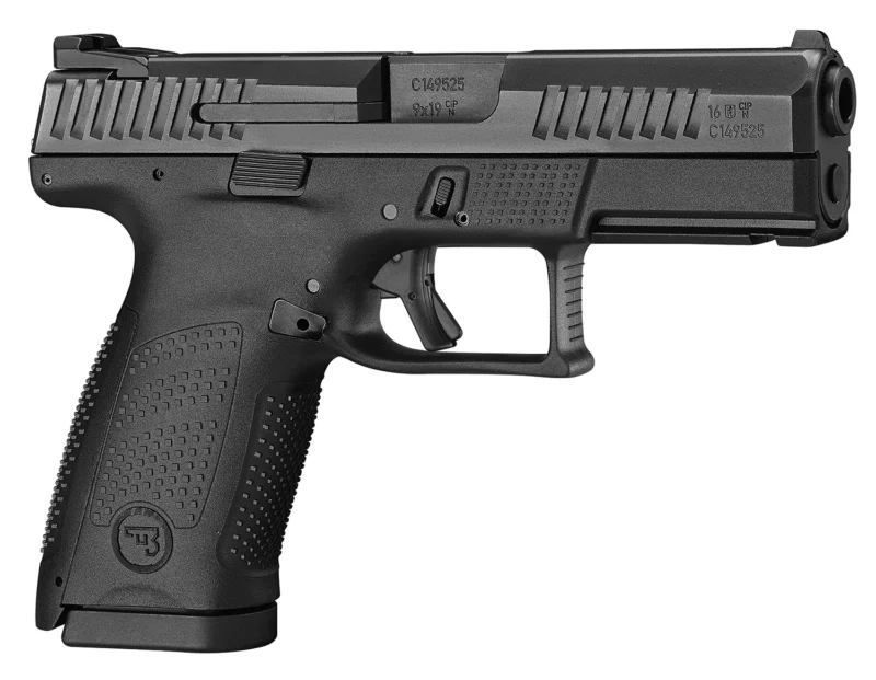 CZ-USA P-10 C compact 9mm pistol with 4.02 inch barrel and black nitride slide